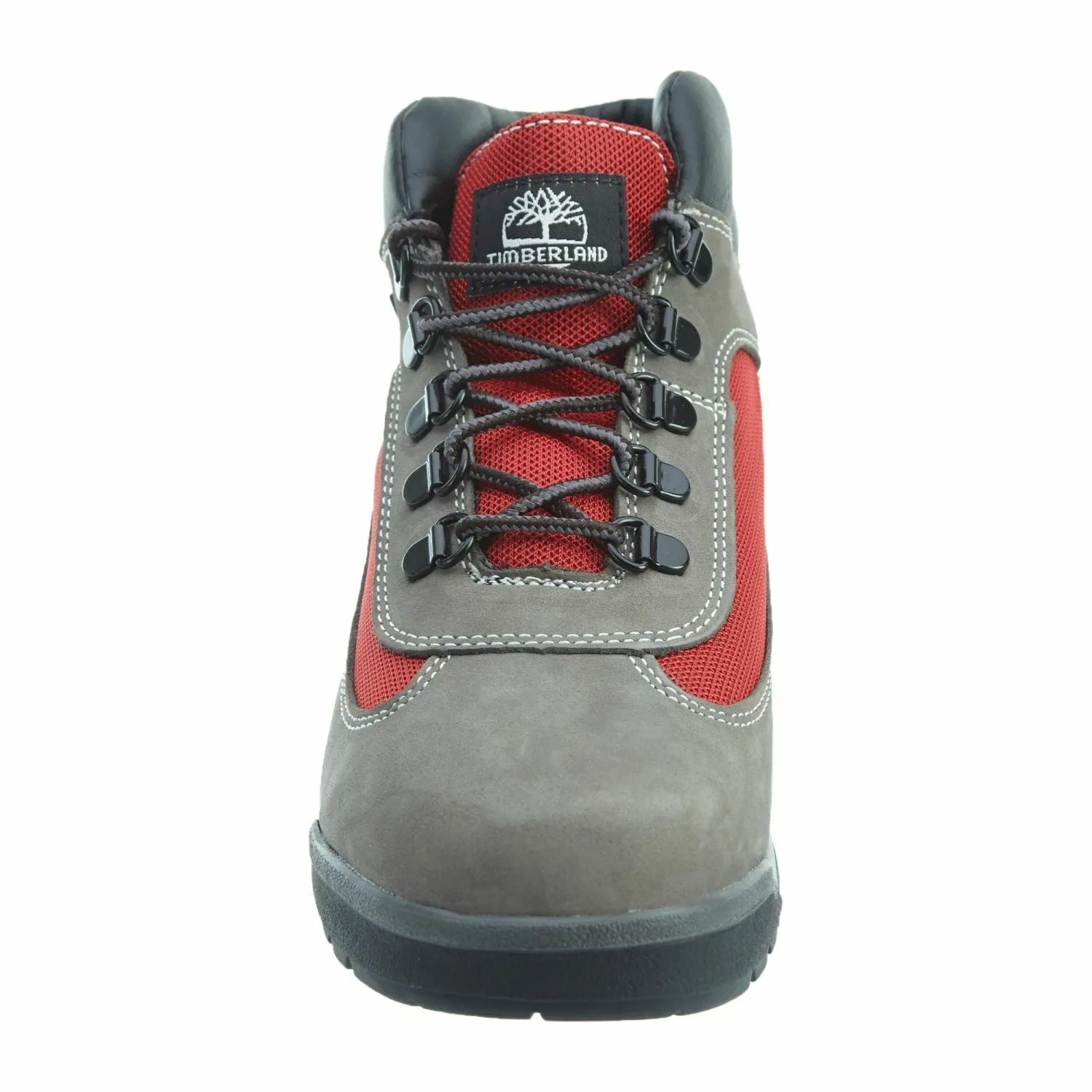 Timberland TB0A1TU9 Youth Boys Gray/Red Leather Waterproof Field Boots HS1916