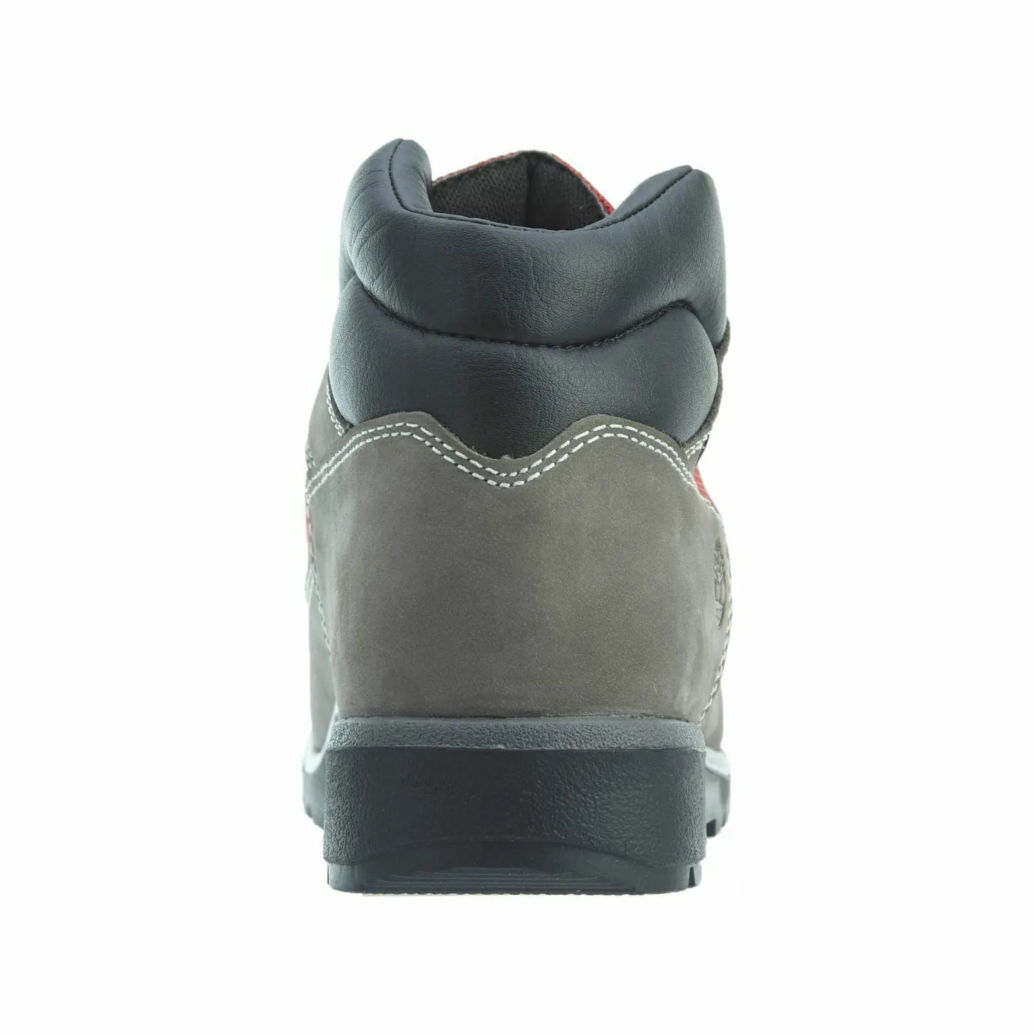Timberland TB0A1TU9 Youth Boys Gray/Red Leather Waterproof Field Boots HS1916
