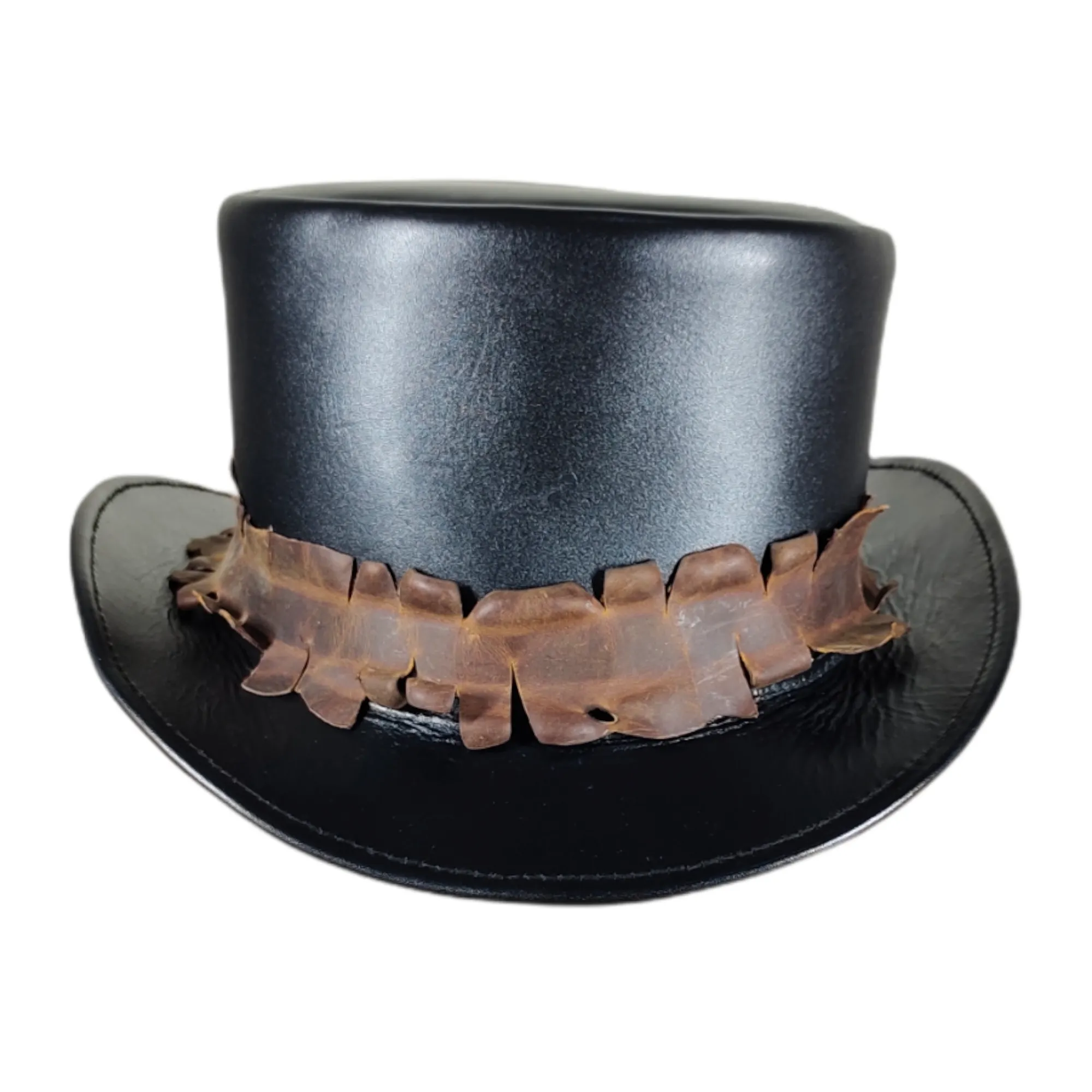 Victorian Leather Top Hat