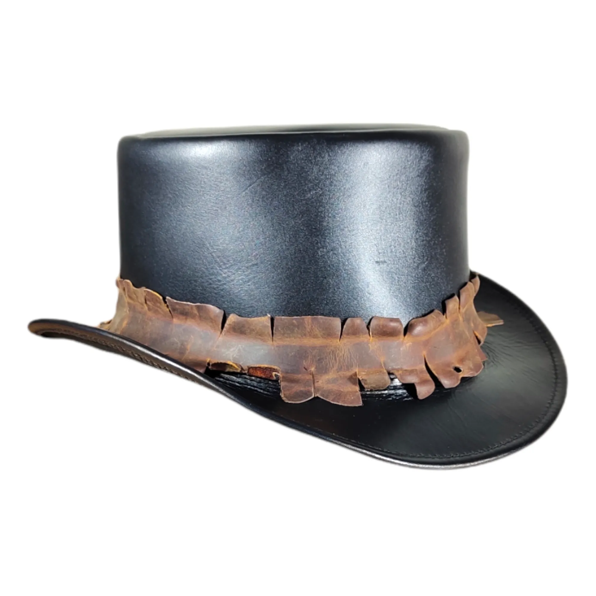 Victorian Leather Top Hat