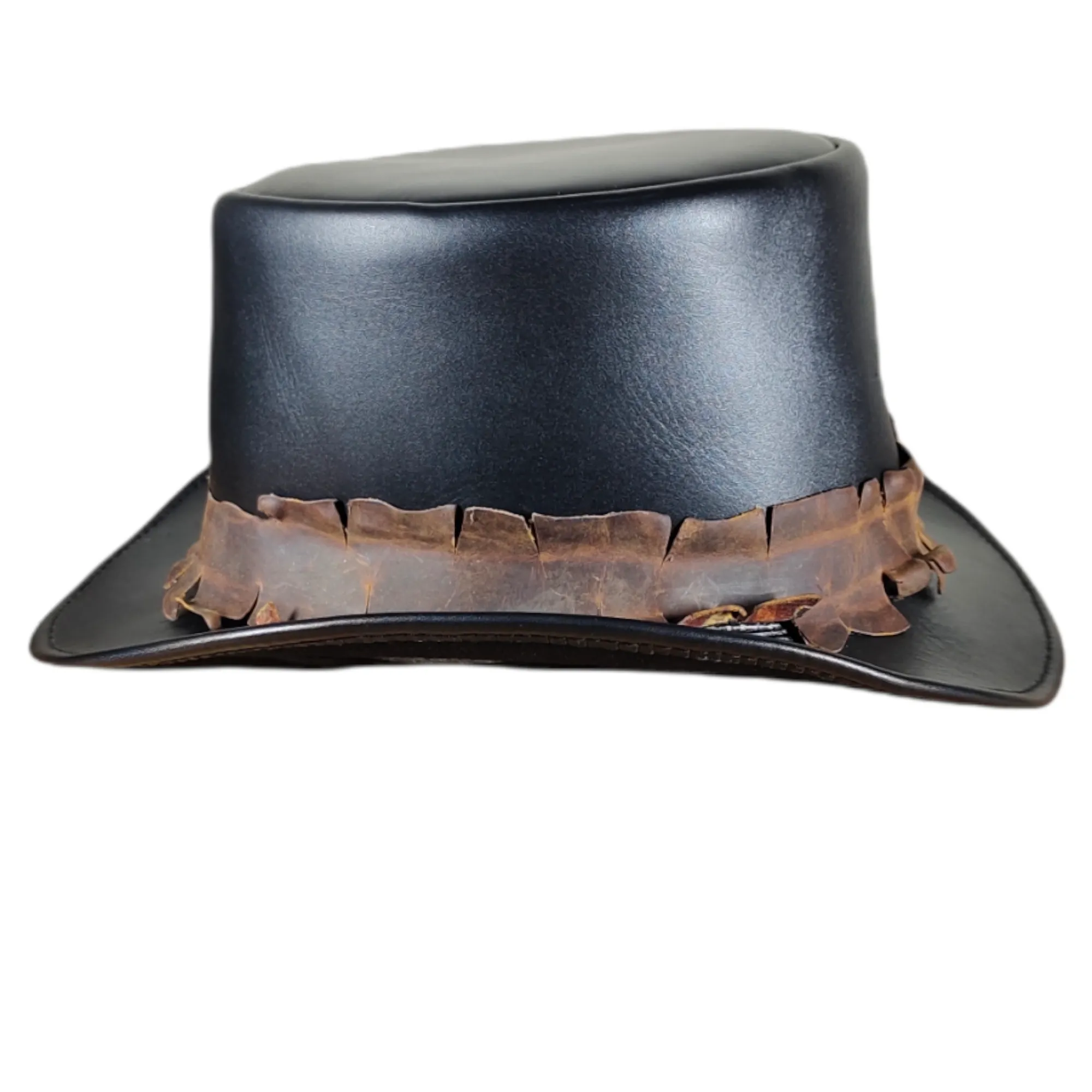 Victorian Leather Top Hat