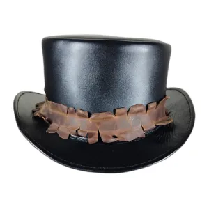 Victorian Leather Top Hat