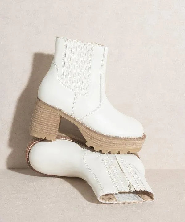 Womens Shoes Style No. Aubrey - Platform Paneled Boots