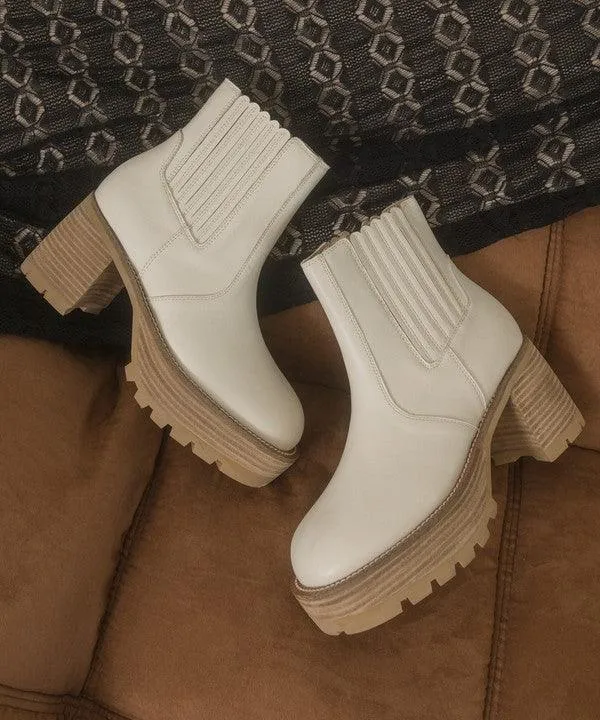 Womens Shoes Style No. Aubrey - Platform Paneled Boots